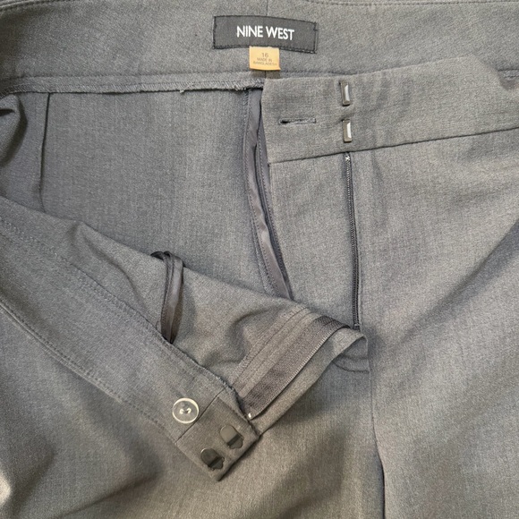 Nine West Gray Suit Trouser Pants Size 16 - Picture 6 of 6